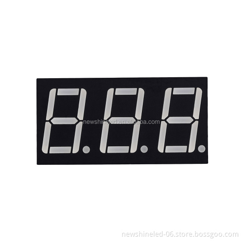 Factory Offering 0.8 Inch 3-Digit Large 7-Segment Display DIP White LED